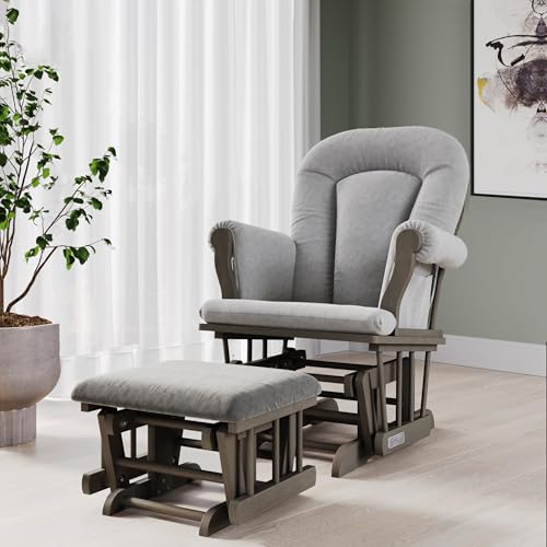 3-Piece Nursery Furniture Set: 4-in-1 Convertible Crib, Changing Table & Glider