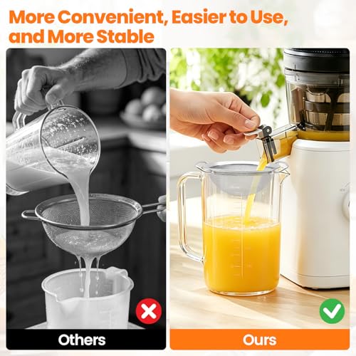 Stainless Steel Fine Mesh Juicer Strainer with Dual Handles