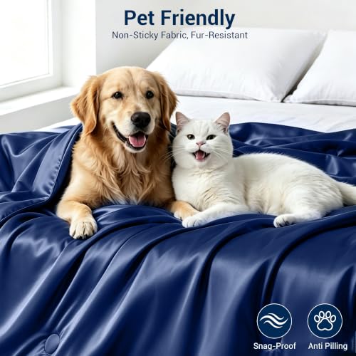 Cooling Blanket Full/Queen - Ice Silk Comforter for Hot Sleepers
