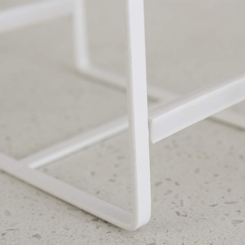 ORZ Organizer for Cabinet, Set of 2 Plate Holders Metal Plate Storage Rack for Counter-top and Cupboard