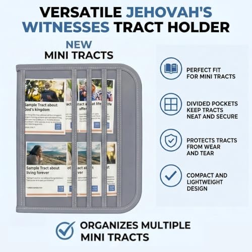 Ministry Field Service Organizer Bag for Tablets, Magazines and Tracts