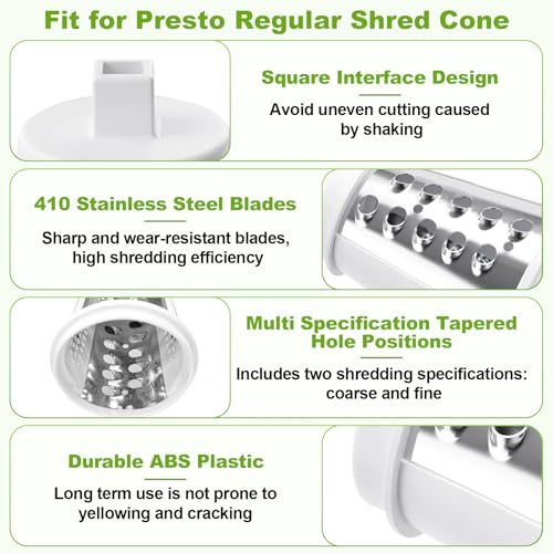Shred Cone Replacement Blade for Salad Shooter with Cleaning Brush