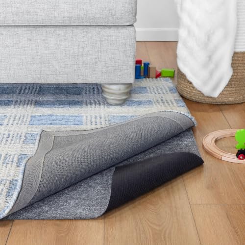 Ultra Slim Non-Slip Rug Pad - 4x6 Foot Felt and Rubber Floor Protector