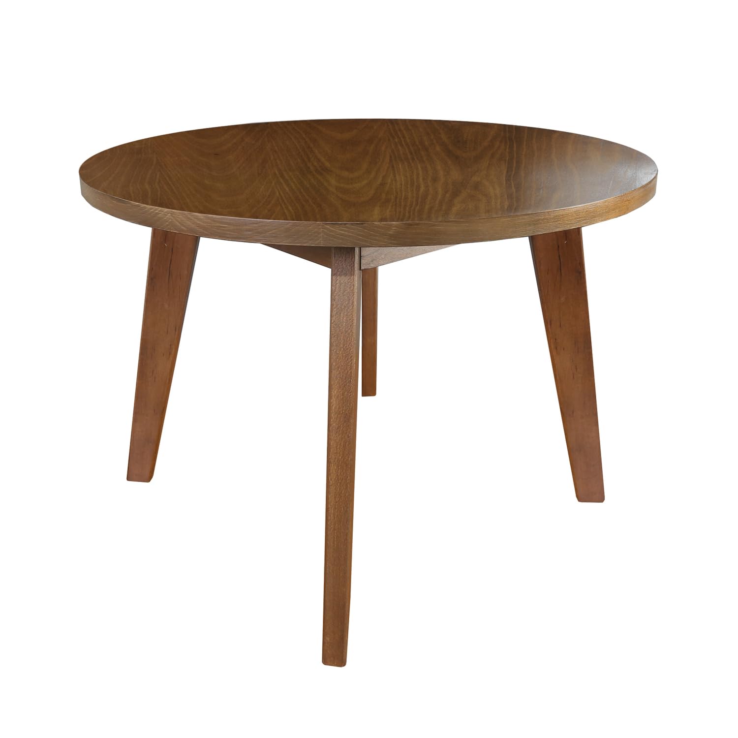 American Trails Genuine 100% Hardwood Round Coffee Table - Hand-Wiped Walnut