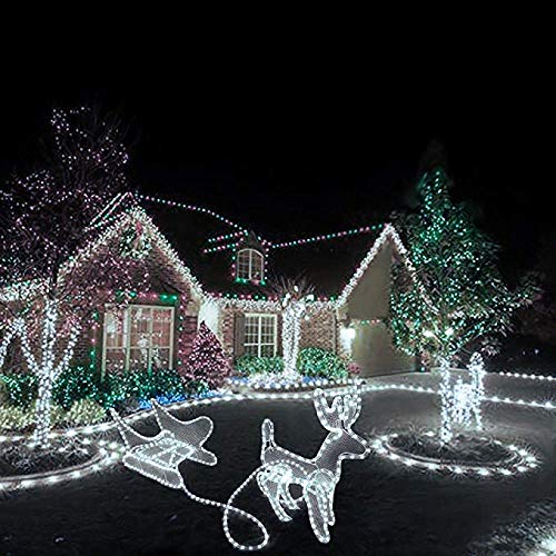 100ft LED Rope Lights, IP65 Waterproof Connectable White LED Lighting