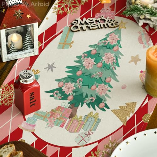 Artoid Mode Nutcracker Table Runner 13 x 108 in Red for Christmas & Holiday Decor