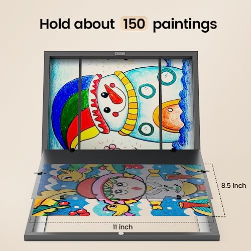 Kids Art Frames - Front Opening Storage Display for 8.5x11 & 9x12 Art - 2 Pack