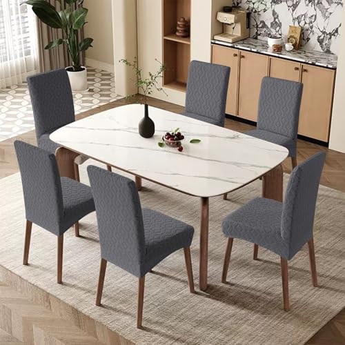 Waterproof Dining Chair Covers Set of 4 - Stretch Slipcovers