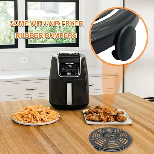 8.2-Inch Round Air Fryer Grill Pan Replacement Non-Stick Crisper Tray