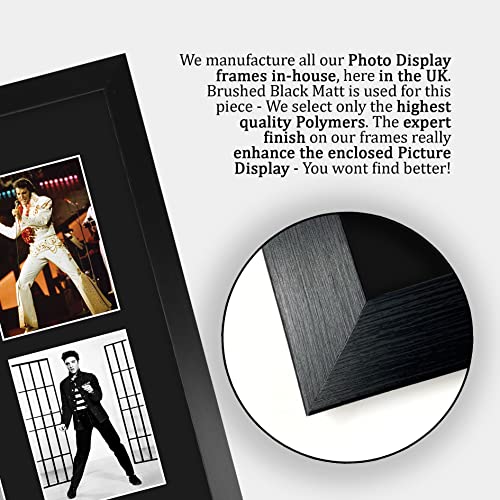 Framed Elvis Presley Autograph Display Print 16 x 12 Inch Memorabilia