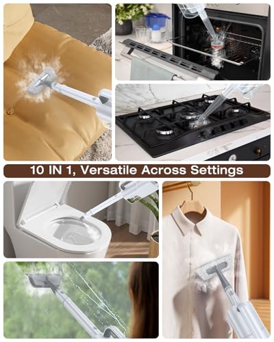 LABIGO 10-in-1 Steam Mop & Detachable Handheld Steam Cleaner for Multi-Surface