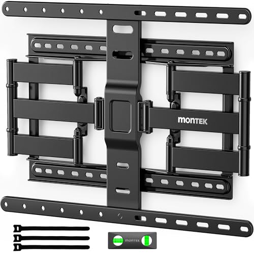 monTEK Ultra Slim Full Motion TV Wall Mount for 43-90 Inch TVs