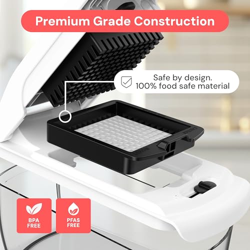 Fullstar Pro 4-in-1 Vegetable Chopper & Spiralizer - White, All-in-One Kitchen Tool