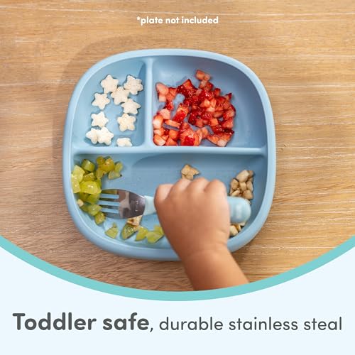 Toddler Stainless Steel Forks 18+ Months, 3-Pack