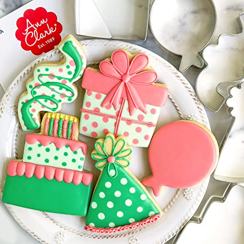 Ann Clark Birthday Cookie Cutter Set of 5 - Made in USA, Kids & Adults