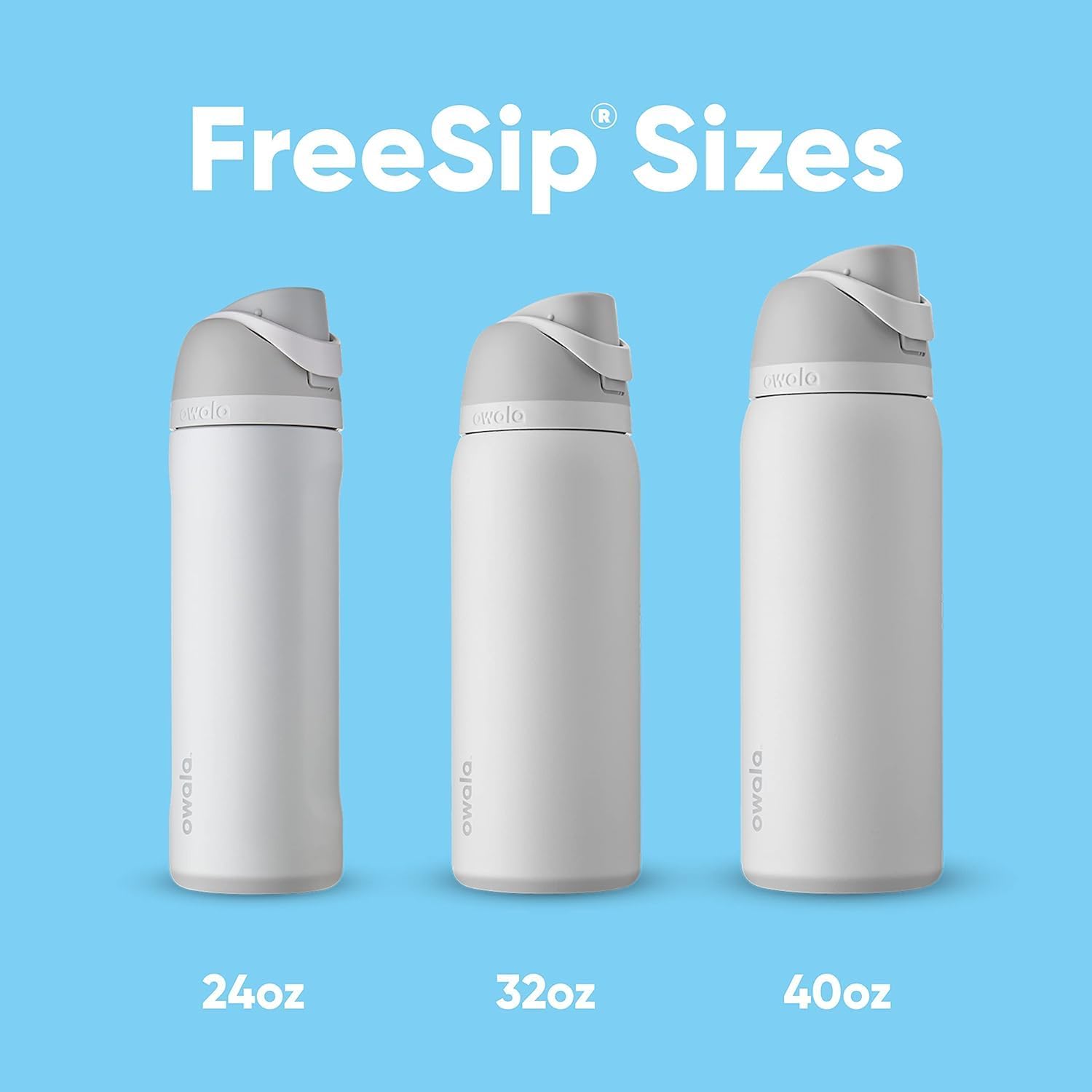 Owala FreeSip Insulated Stainless Steel Water Bottle - BPA-Free, 40 oz, Surfs Edge | Ideal for Sports & Travel