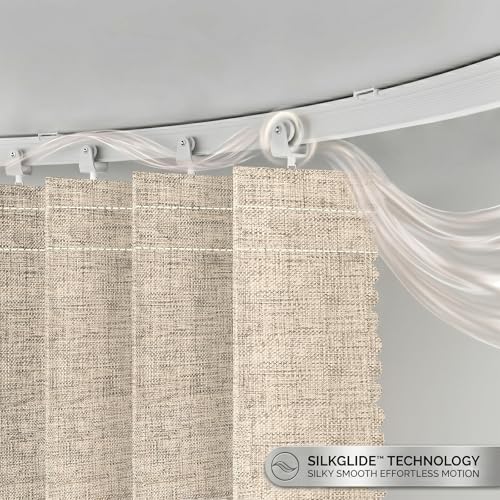 Accordion Folding Room Divider with Ceiling Track - 100" x 84" Blackout