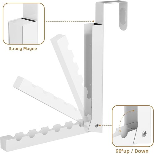 BAKON Folding Clothes Drying Rack - Over The Door Hanger for Compact Spaces | 2 Pack, Portable Design
