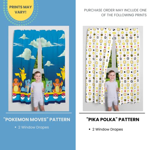 Kids Cartoon Character Window Curtain Panels, 82 x 63 Inch Set