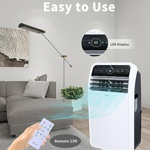 Portable Air Conditioner 12000 BTU 3-in-1 AC Unit for Rooms up to 450 Sq.Ft