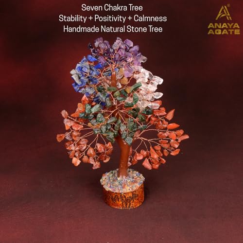 7 Chakra Crystal Tree of Life Set - Healing Necklace & Bracelet