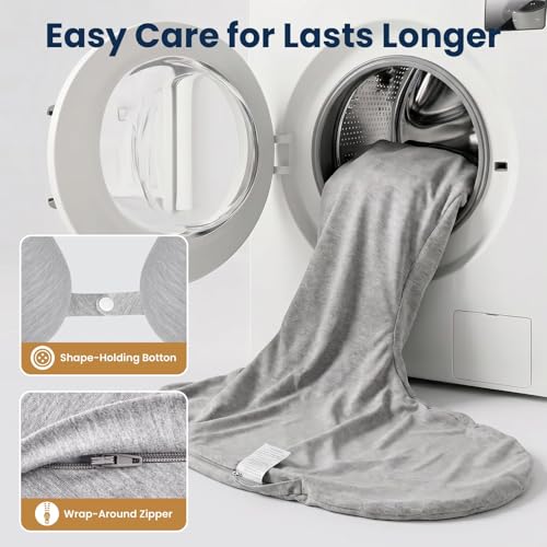C Shaped Body Pillow for Side Sleepers - Ergonomic Memory Foam