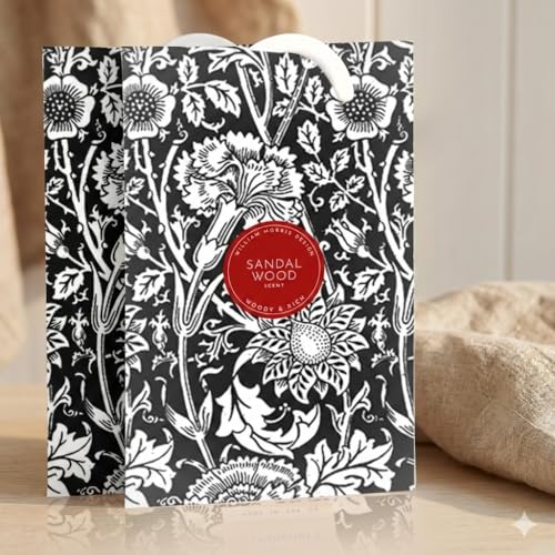 Scented Wardrobe Freshener Sachets - Sandalwood Floral Design (Pack of 2)