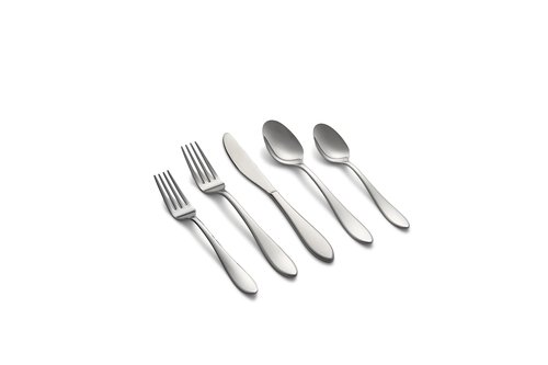 CAMBRIDGE Silversmiths Delia Mirror 20-Piece Flatware Set, Service for 4