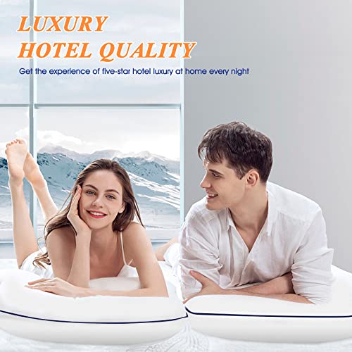 Cooling Down Alternative Bed Pillows Set of 2 - Standard Size 43x66CM