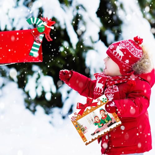 Capoda 100 Sets Christmas Photo Cards with Envelopes & Stickers, 4x6 Inches