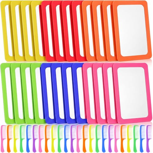 48-Piece Mirror and Comb Set Bulk Classroom Supplies and Party Favors