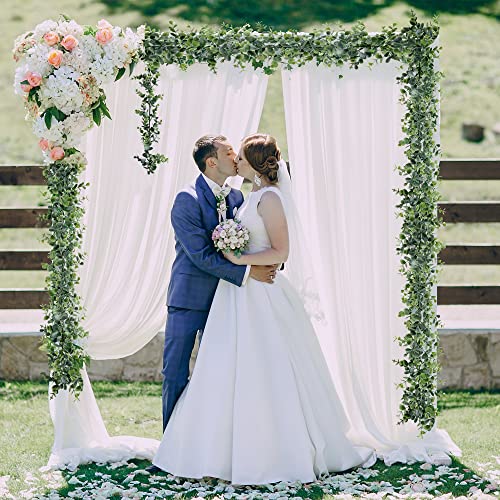 Artificial Eucalyptus Garland 6-Pack, 5.6ft Faux Greenery Vines for Wedding