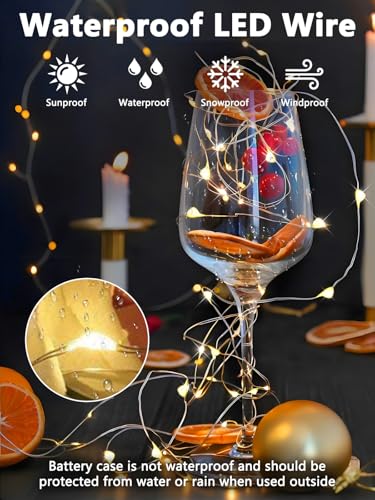 YIQU 3 Pack 78ft 240 LED Battery Operated Fairy Lights with Remote