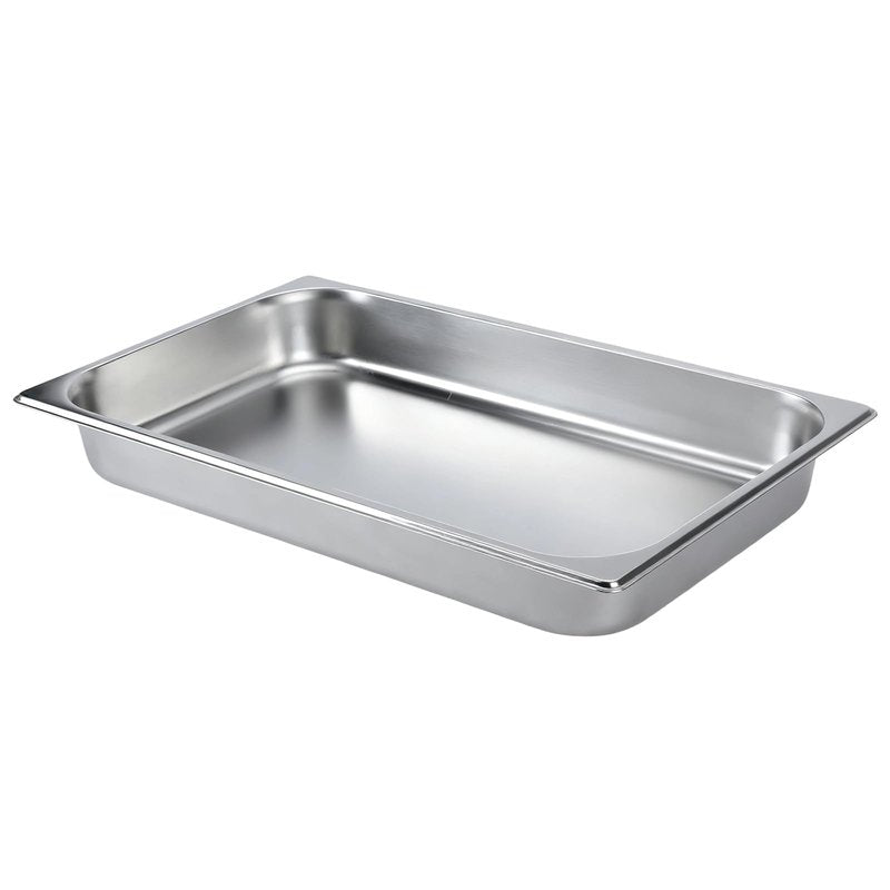 VOISEN Hotel Pans with Lids 2 Pack 1/1 Size 2.5" Deep, 1.2mm Thick Steam Table Pans Full Size, Commercial Food Pan for Catering Buffet Chafing Dish Pan,20.87"x12.8"x2.5"