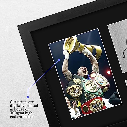 Framed Signed Oleksandr Usyk Boxing Autograph Photo - US Letter Size Gift