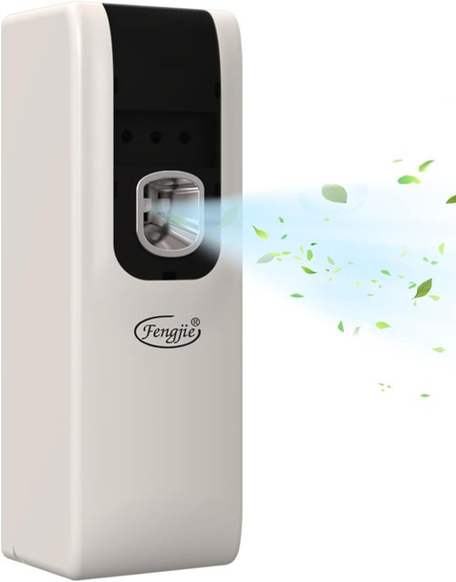 FENGJIE Automatic Air Freshener Spray Dispenser - Wall Mount & Free Standing for Home & Office