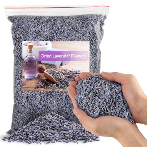 Natural Dried Lavender Flowers 1/2 Pound Bulk Buds for DIY Crafts