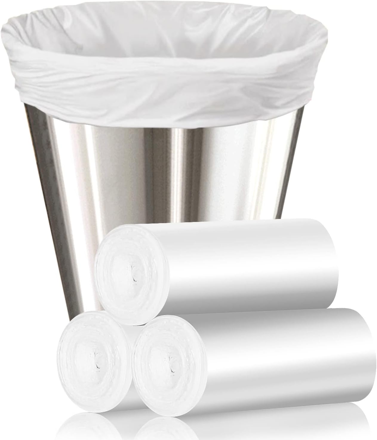 Skiennix 4 Gallon Trash Bags - Unscented Small Garbage Can Liners for Bathroom & Kitchen | 105 Count