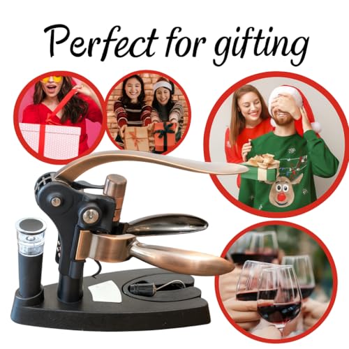 KANDOHAUS 7-Piece Wine Opener Set with Aerator & Stopper | Premium Corkscrew Kit for Wine Lovers