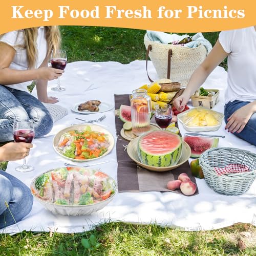 Reusable Elastic Bowl Covers for Bread Proofing & Food Storage (200 Pack)
