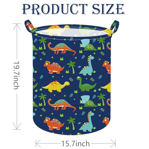 Collapsible Dinosaur Laundry Hamper - Foldable Toy Storage Bin