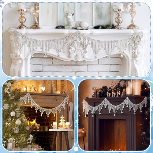 4.92 ft Crystal Rhinestone Garland for Christmas & Holiday Decor
