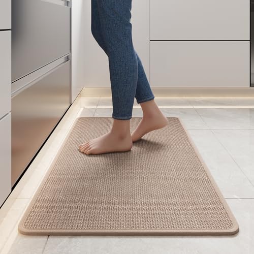 Non-Slip Kitchen Rug 17x30 Inch, Washable Absorbent Floor Mat for Sink