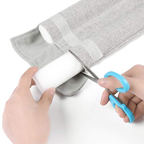 36-Inch Double Sided Under Door Draft Stopper - Machine Washable Noise Blocker