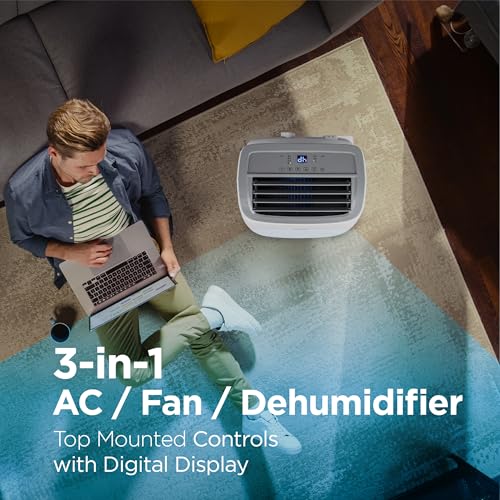 BLACK+DECKER 9,000 BTU Portable Air Conditioner, Fan & Dehumidifier
