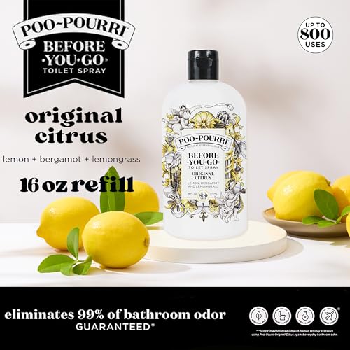 Natural Toilet Odor Eliminator Spray Refill - Essential Oil Formula