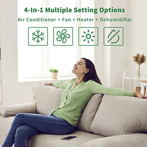 12000 BTU Portable Air Conditioner and Heater Combo with Dehumidifier