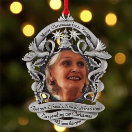 Remembrance Photo Ornament with Memorial Poem Bookmark in Keepsake Gift Box