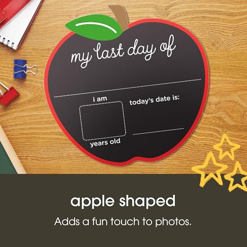 First and Last Day of School Reusable Apple Chalkboard Photo Prop