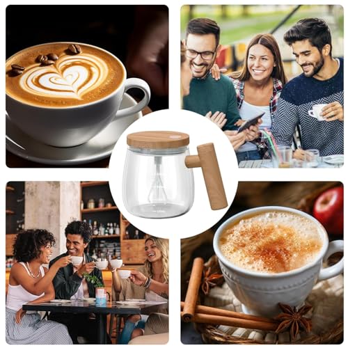 VDHU 13.5oz Electric Self-Stirring Mug - 400ml Home & Office Coffee, Milk, Protein Mixer